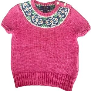 Polo by Ralph Lauren Pink Knit Kids Top